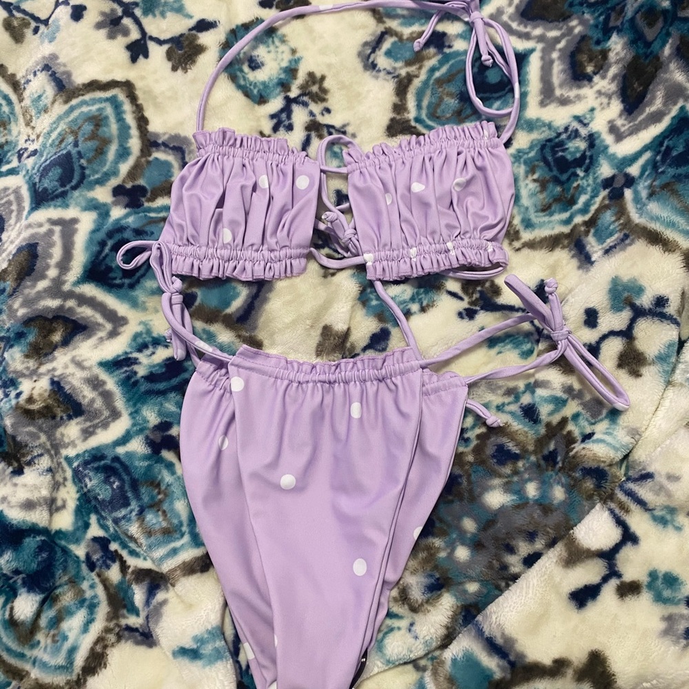 Lavender Polka bikini